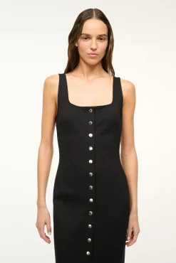STAUD DOMANI DRESS BLACK